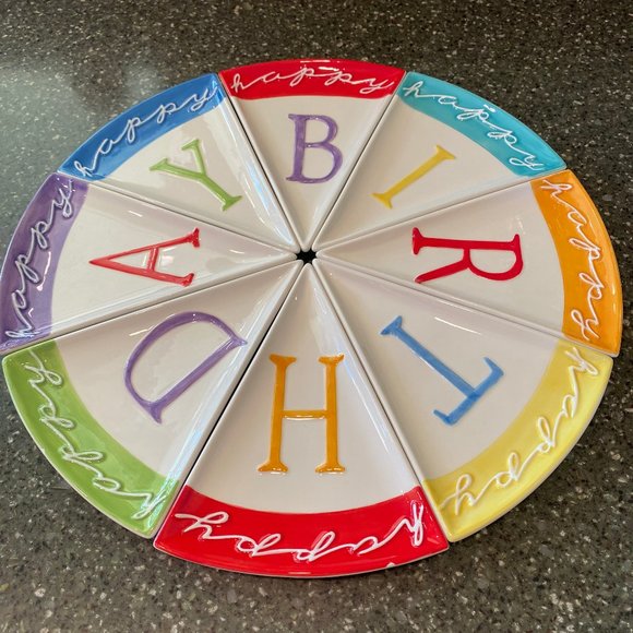 Department 56 Other - Department 56 Birthday Pie Plates Set Of 8